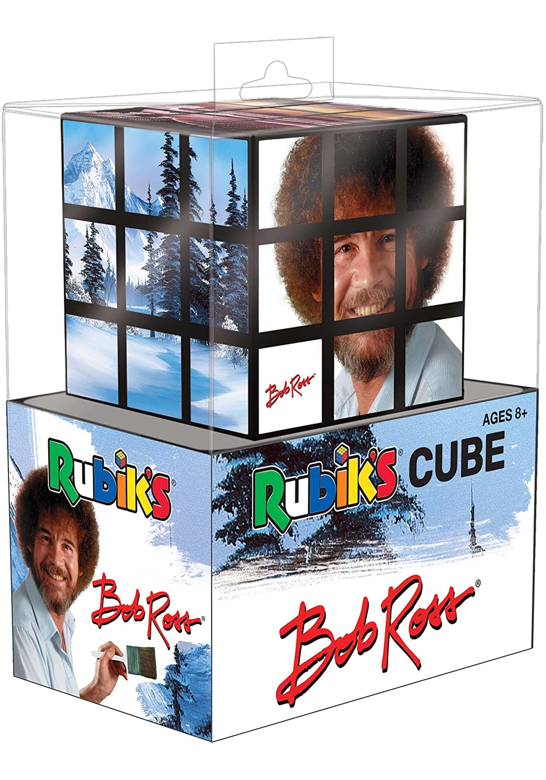 Bob Ross Rubiks Puzzle Cube