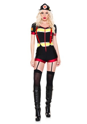 Womens Sexy Fire Captain Costume