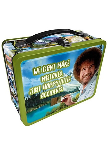 Bob Ross Happy Accidents Metal Lunchbox