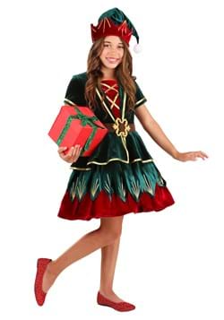 Deluxe Holiday Elf Costume for Girls