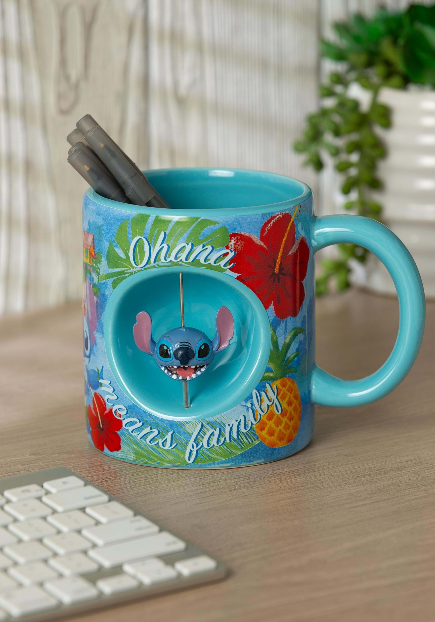 Stitch Jumbo Ceramic 20oz Mug W/Spinner