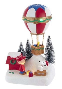 Peanuts Animated Musical Hot Air Balloon Tablepiece
