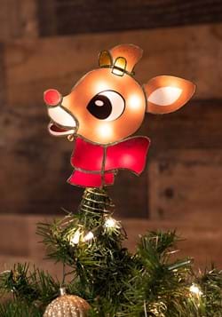 Lighted Rudolph Tree Topper w Lights
