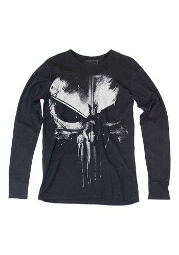 Distressed Punisher Long Sleeve Thermal