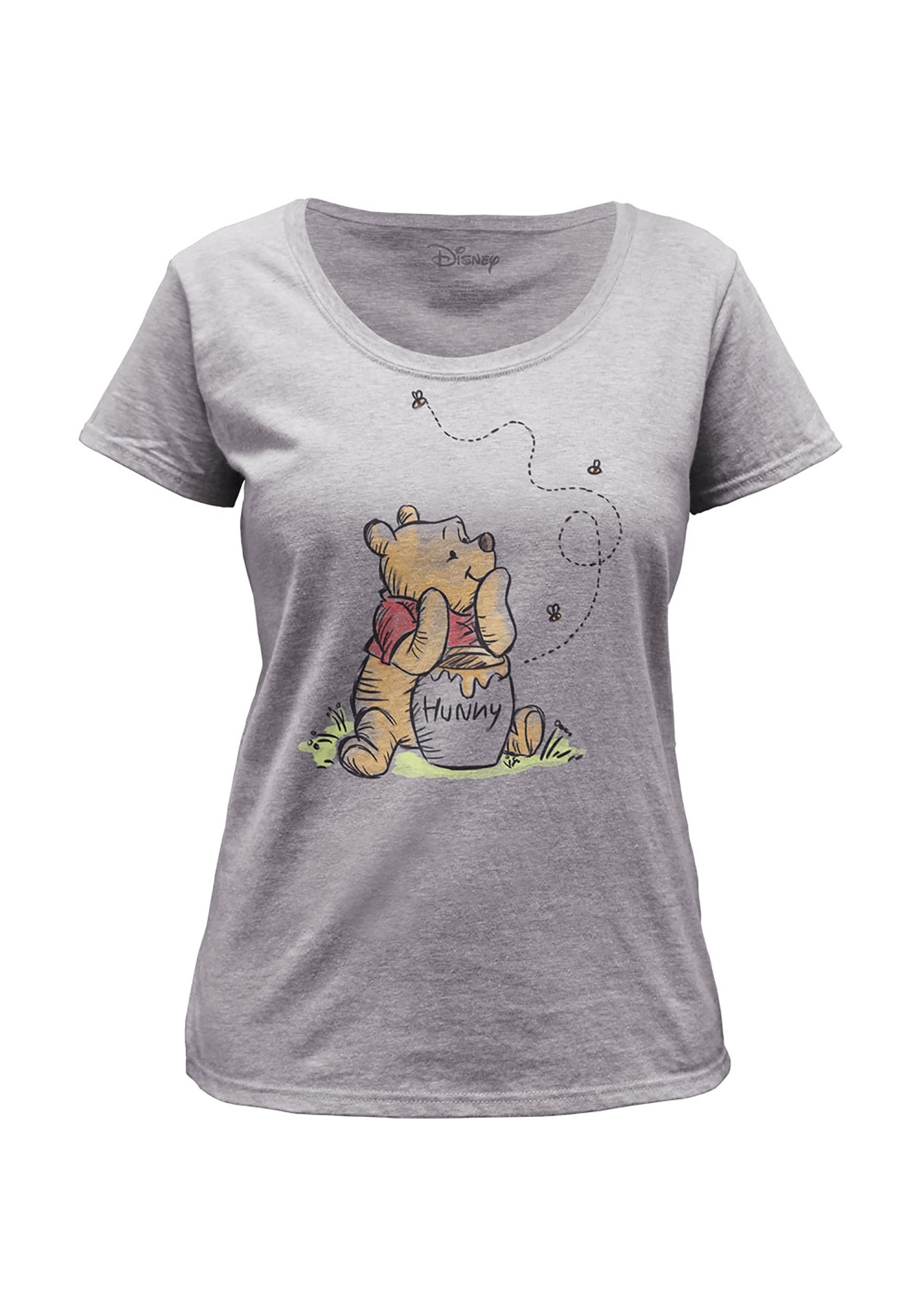 Winnie the Pooh Womens Hunny Bees Scoopneck Tee