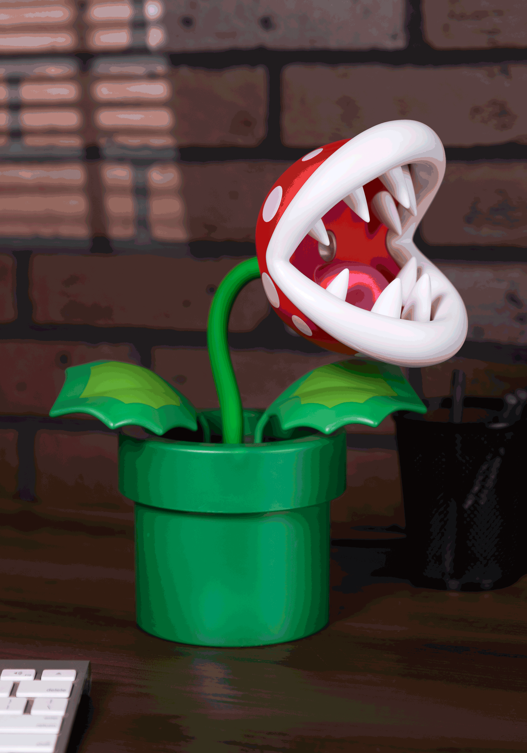 forsætlig Governable fjende Pirhana Plant Posable Lamp from Super Mario