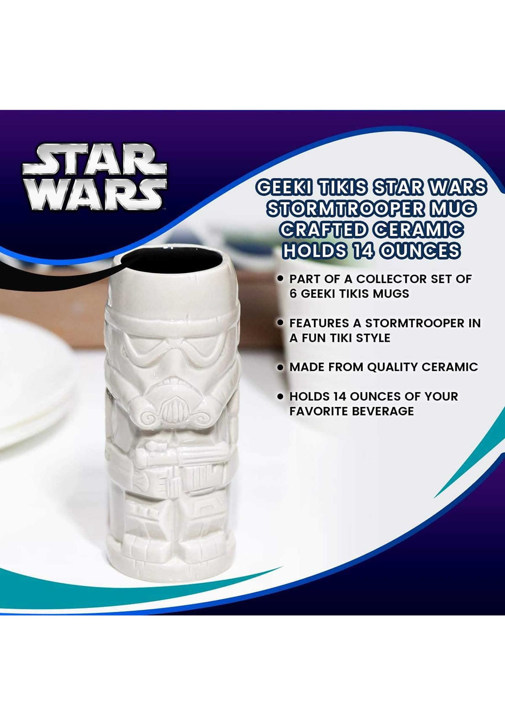 Details about   Geeki Tikis Star Wars Storm Trooper 15 oz Ceramic Tiki Mug NEW IN BOX 