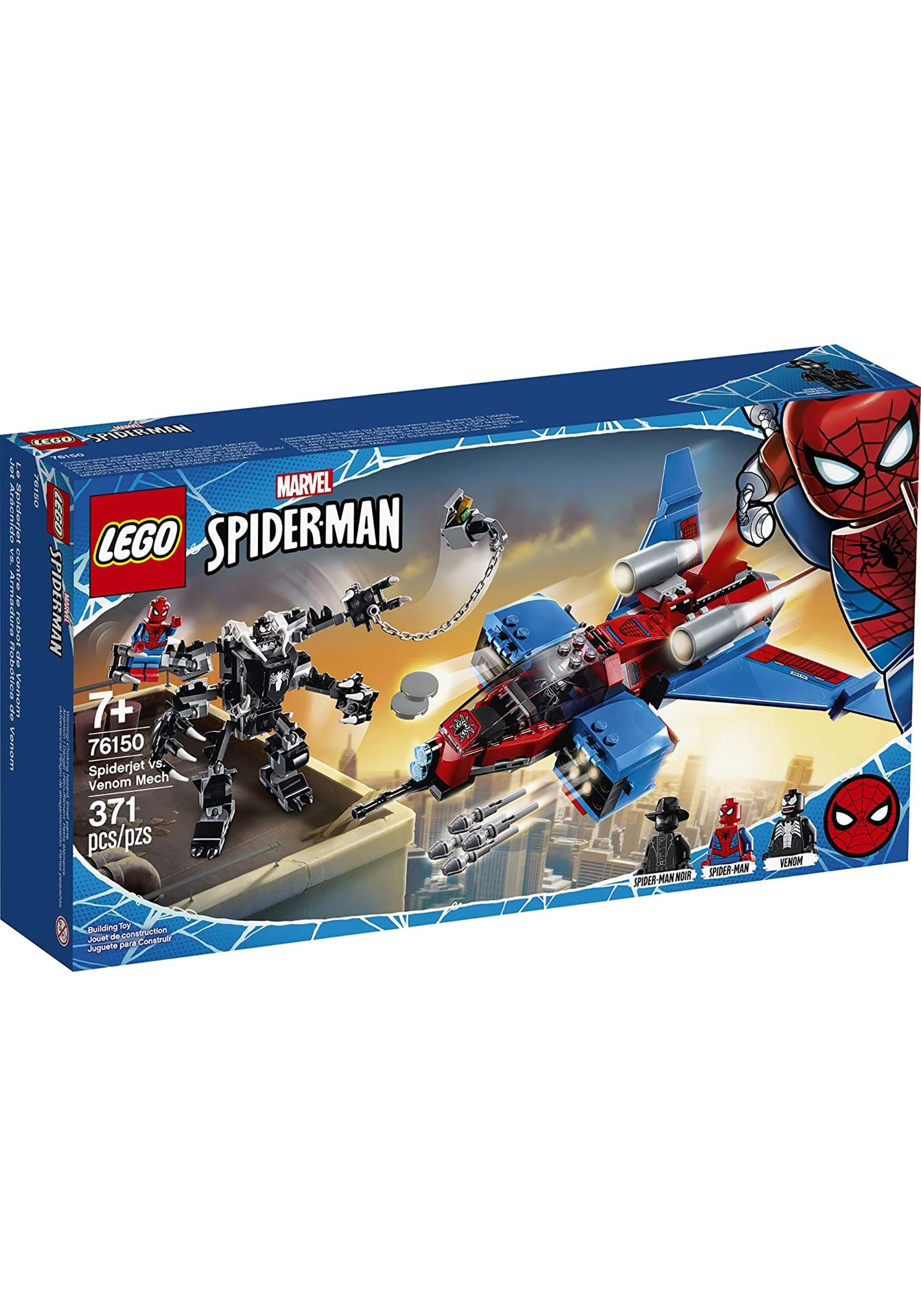 spiderjet vs venom mech lego