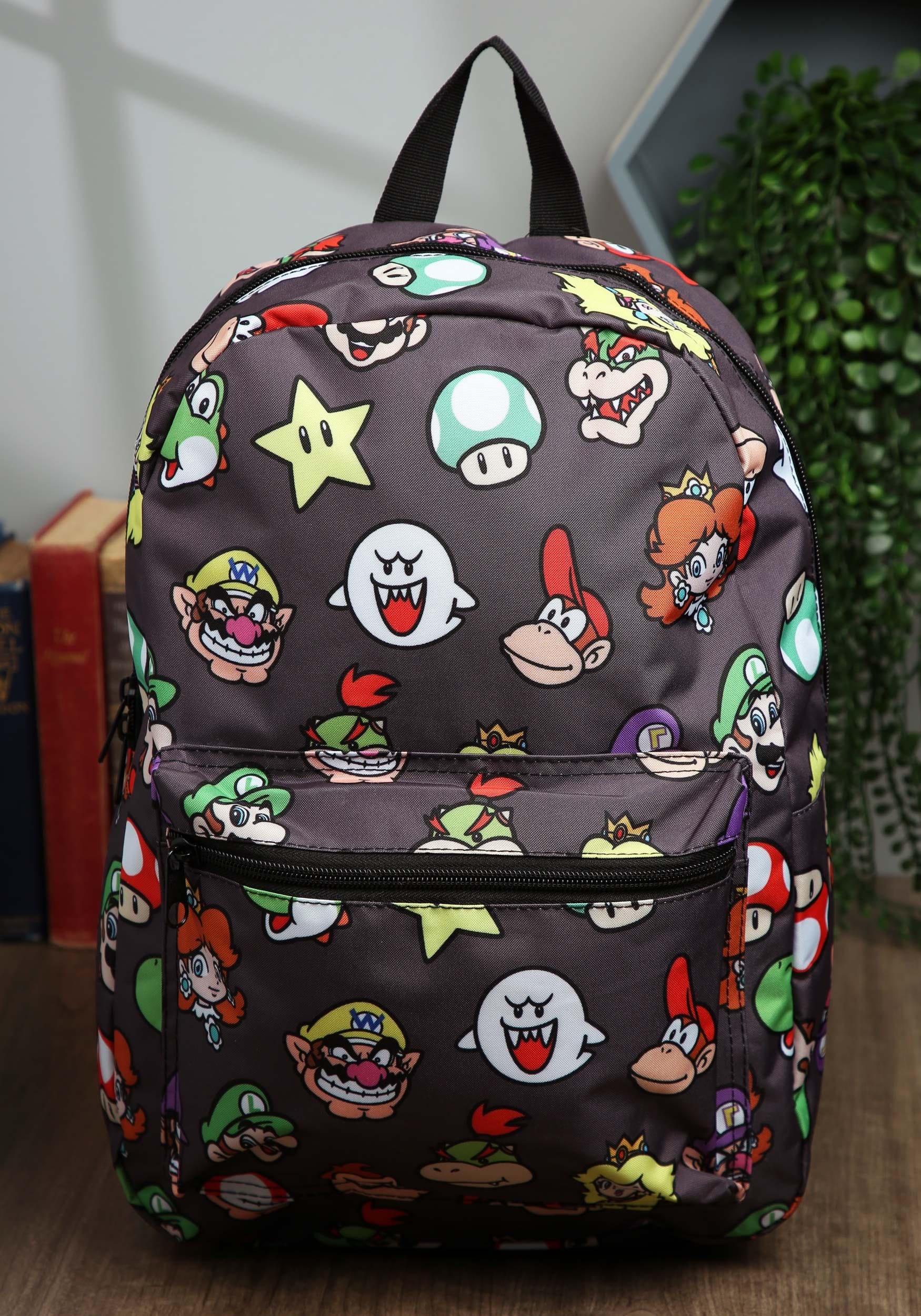 Uganda En respuesta a la comunidad Super Mario Brothers Backpack with Character Heads Pattern | Fandom Shop