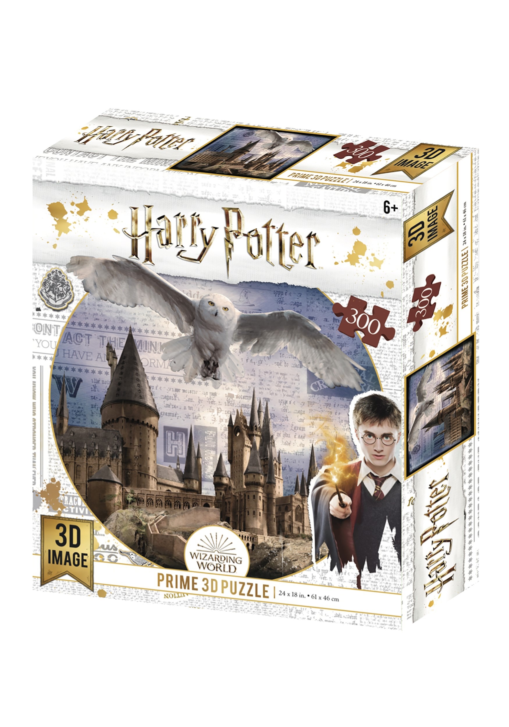 Harry Potter Lenticular 3D Puzzle - Hogwarts Daytime