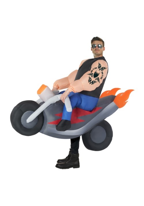 Adult Inflatable Hell's Biker Costume