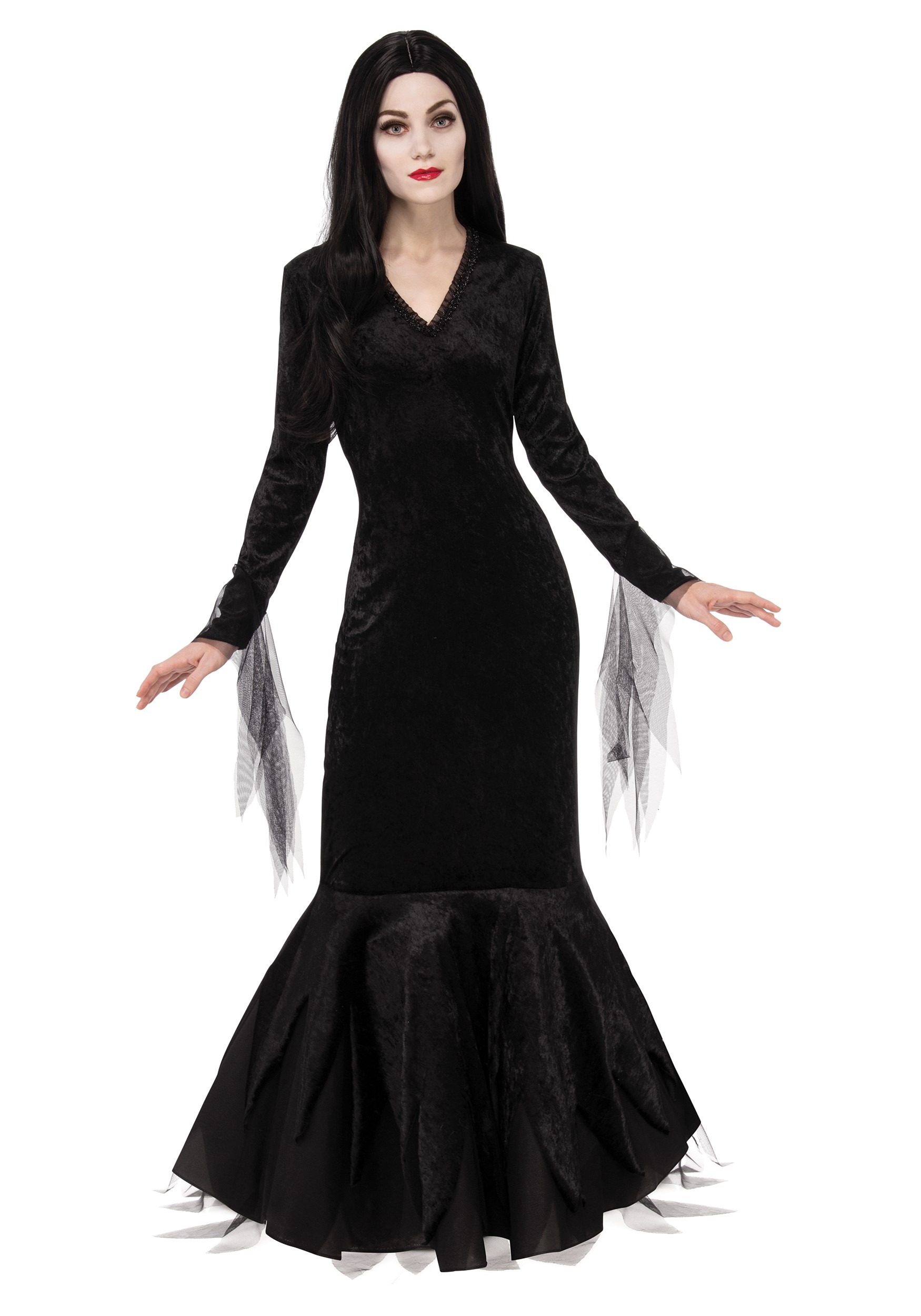Womens Addams Family Morticia Costume