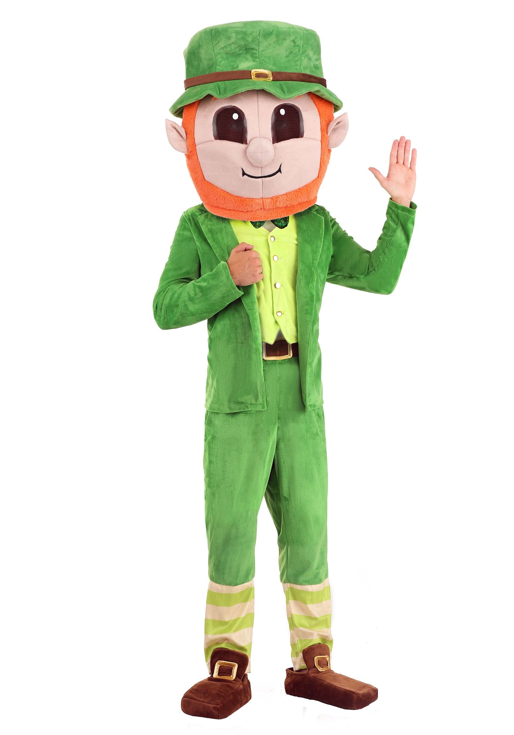 Photos - Fancy Dress FUN Costumes Mascot Leprechaun Adult Costume Green/Orange FUN1802AD