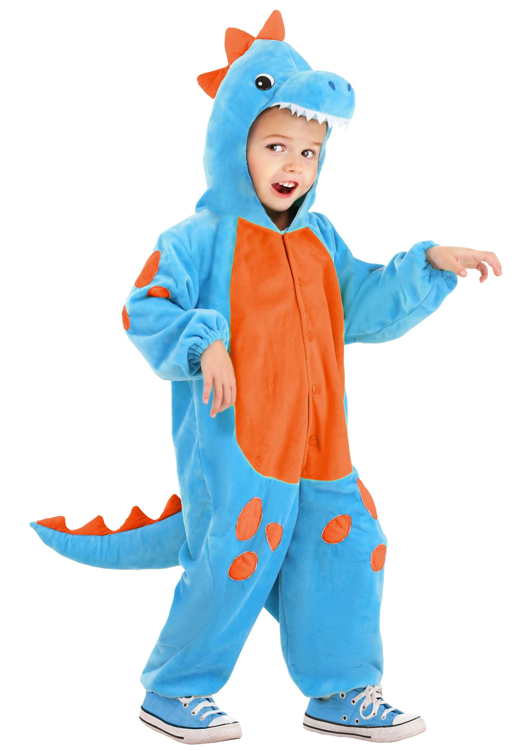 Photos - Fancy Dress Toddler FUN Costumes Cuddlesaur  Costume Blue/Orange FUN1804TD 