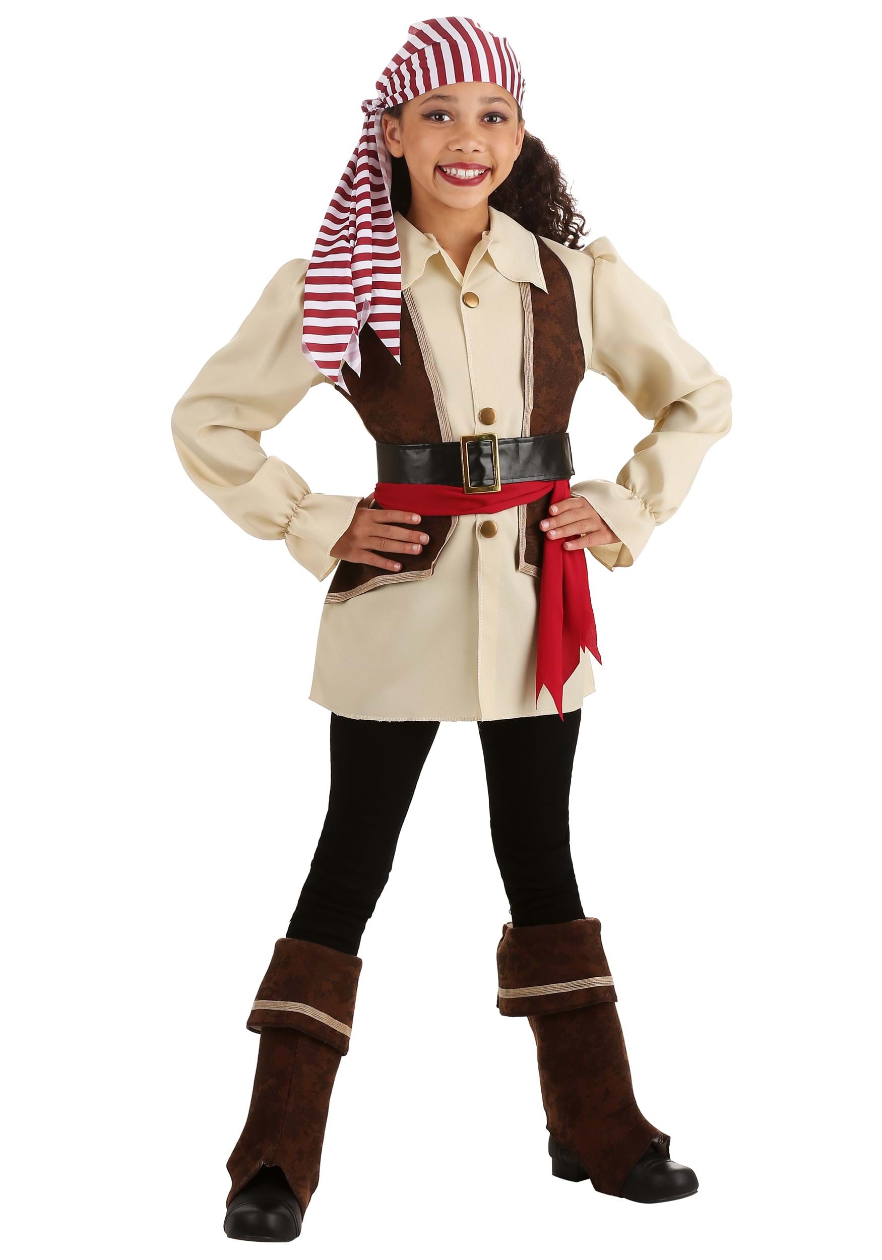 Photos - Fancy Dress FUN Costumes Cavalier Buccaneer Girl's Costume | Girl's Pirate Costumes Br