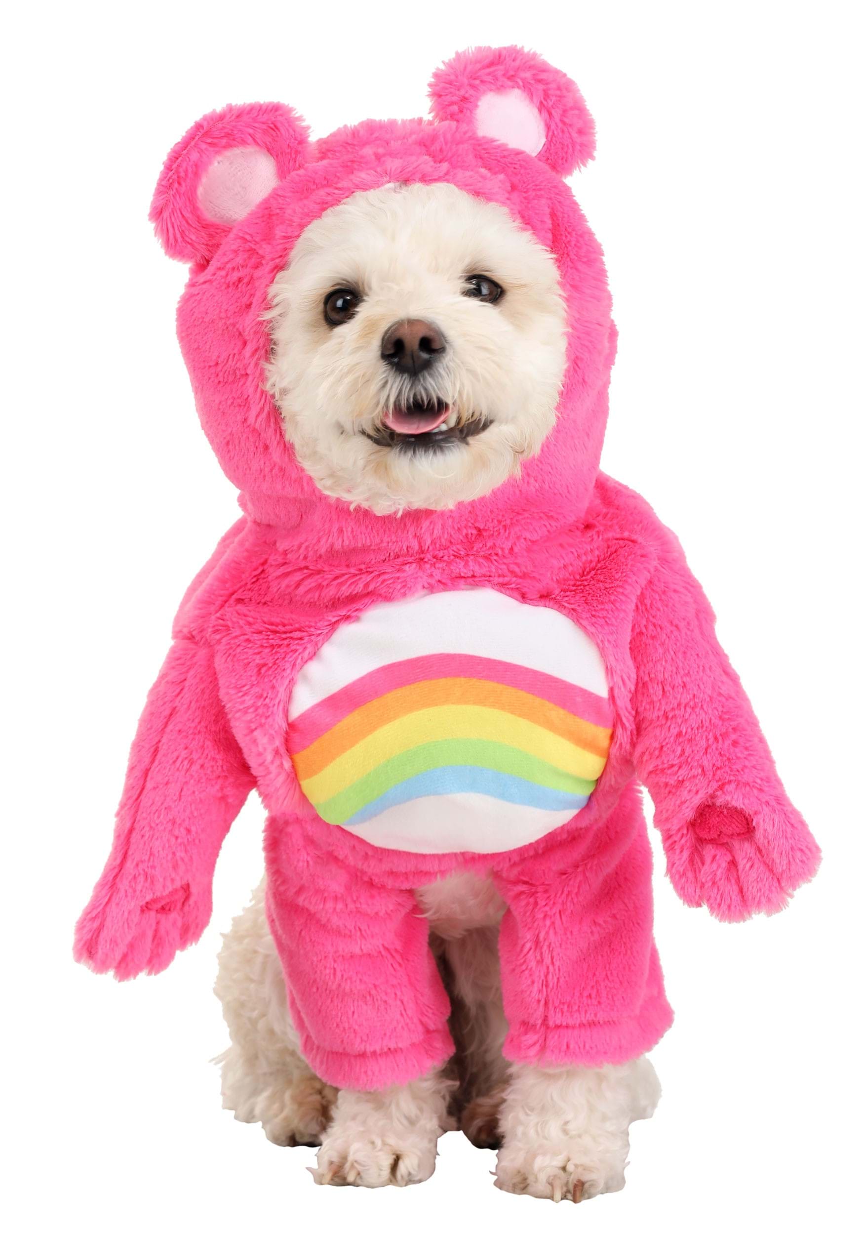 Photos - Fancy Dress BEAR FUN Costumes Care Bears Cheer  Dog Costume Pink/White FUN1827 