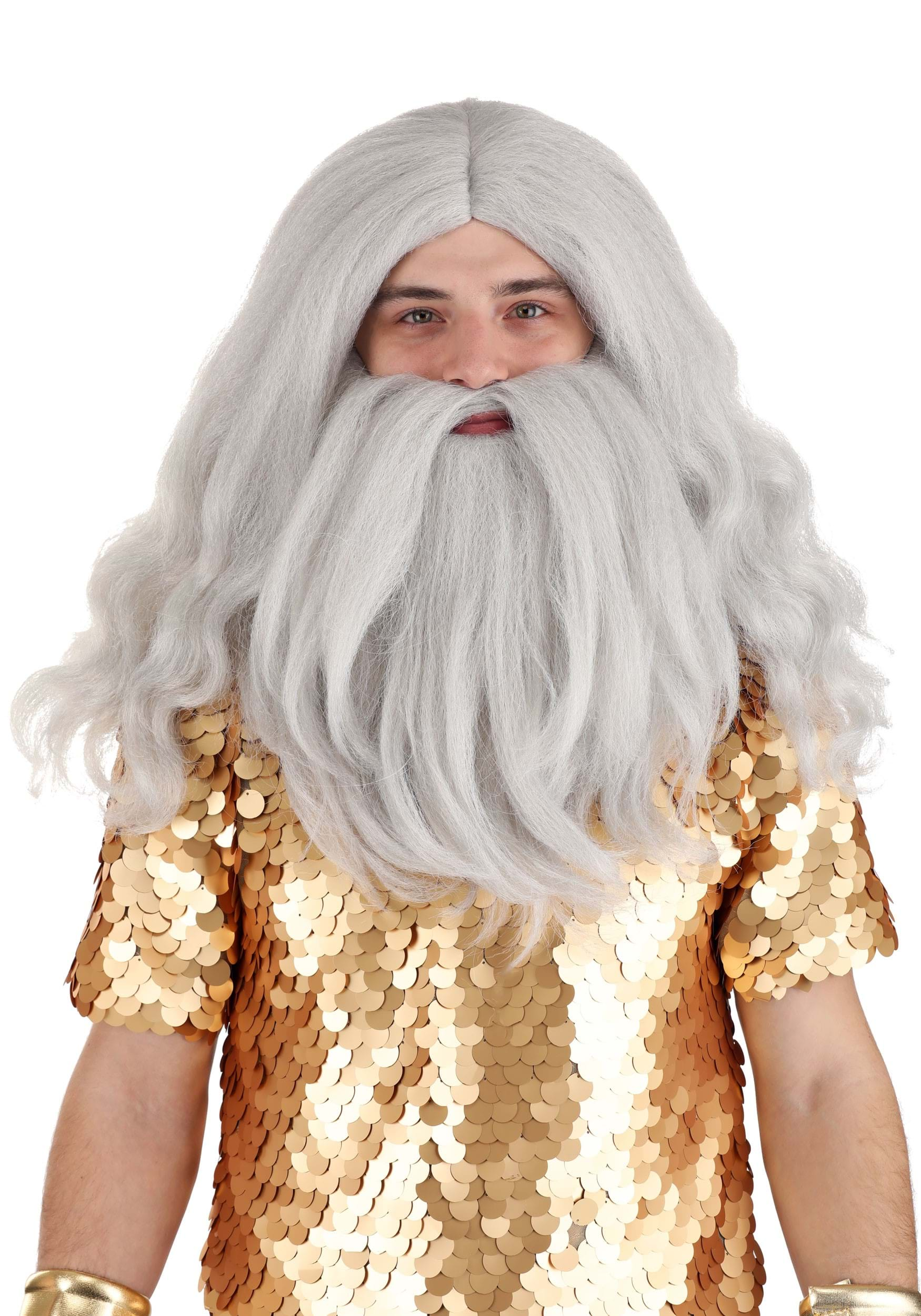 Little Mermaid King Triton Beard and Wig Kit