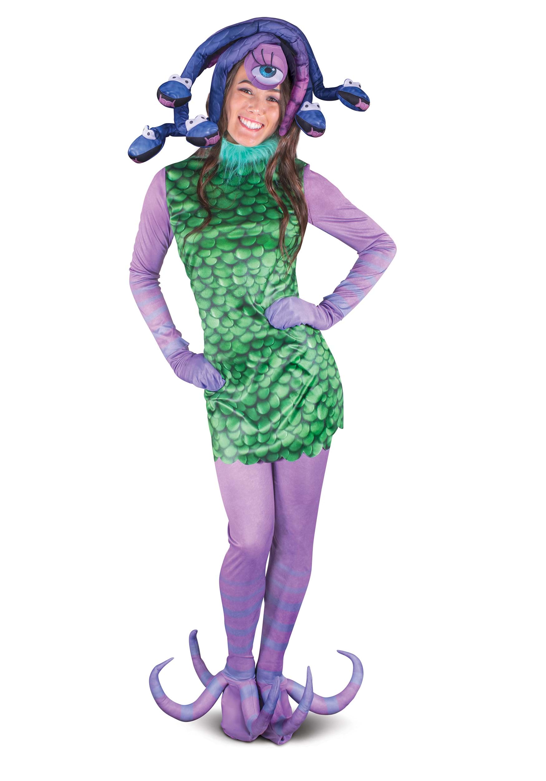 Photos - Fancy Dress Celia Disguise Limited Monsters Inc. Adult Women's  Costume Green/Purpl 