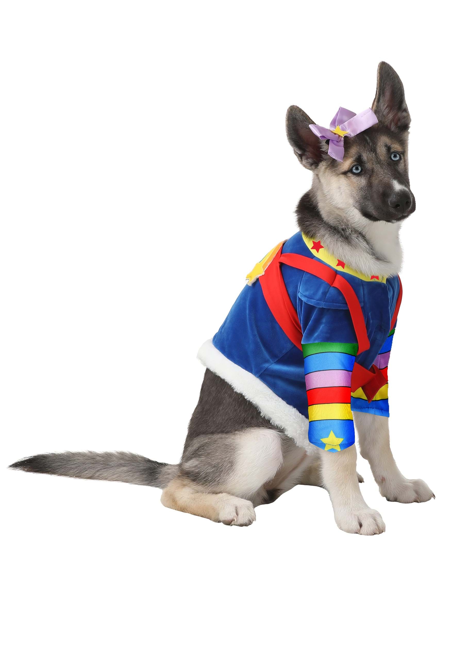 Photos - Fancy Dress Rainbow FUN Costumes  Brite Dog Costume | Pet Costumes for Dogs Blue/Pu 