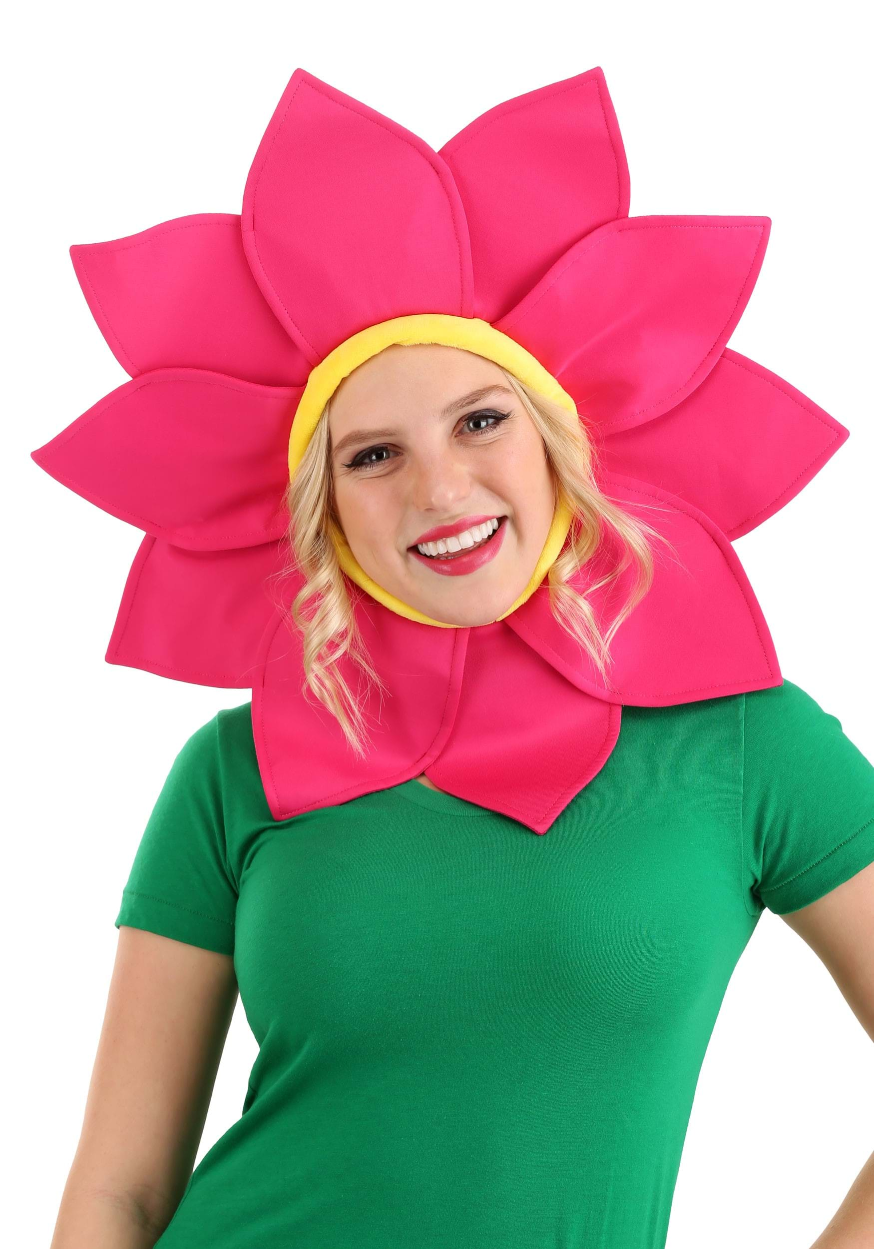 Pink Daisy Flower Costume Headpiece