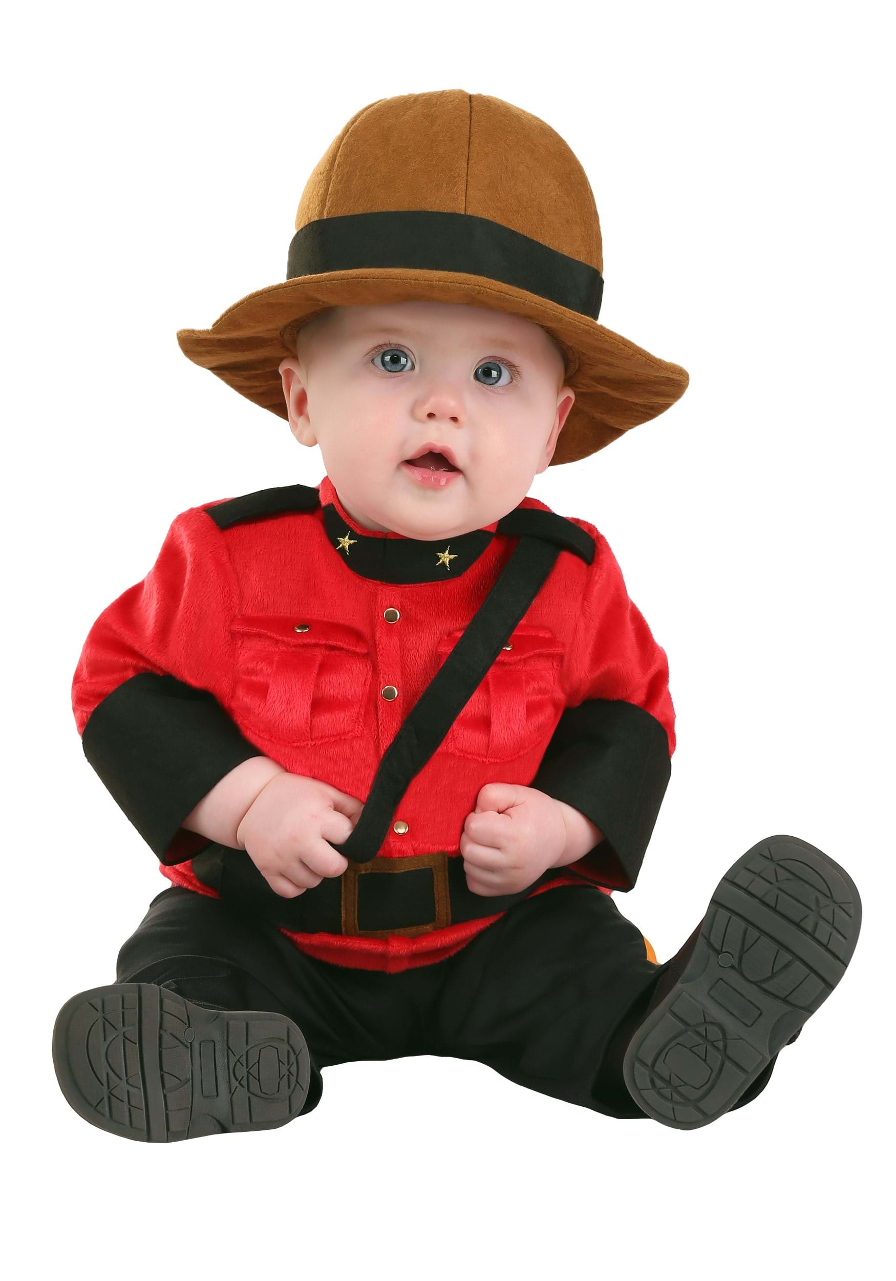 Photos - Fancy Dress FUN Costumes Canadian Mountie Infant Costume Black/Yellow/Red FUN1