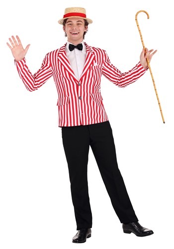 Mens Candy Striped Jacket Costume