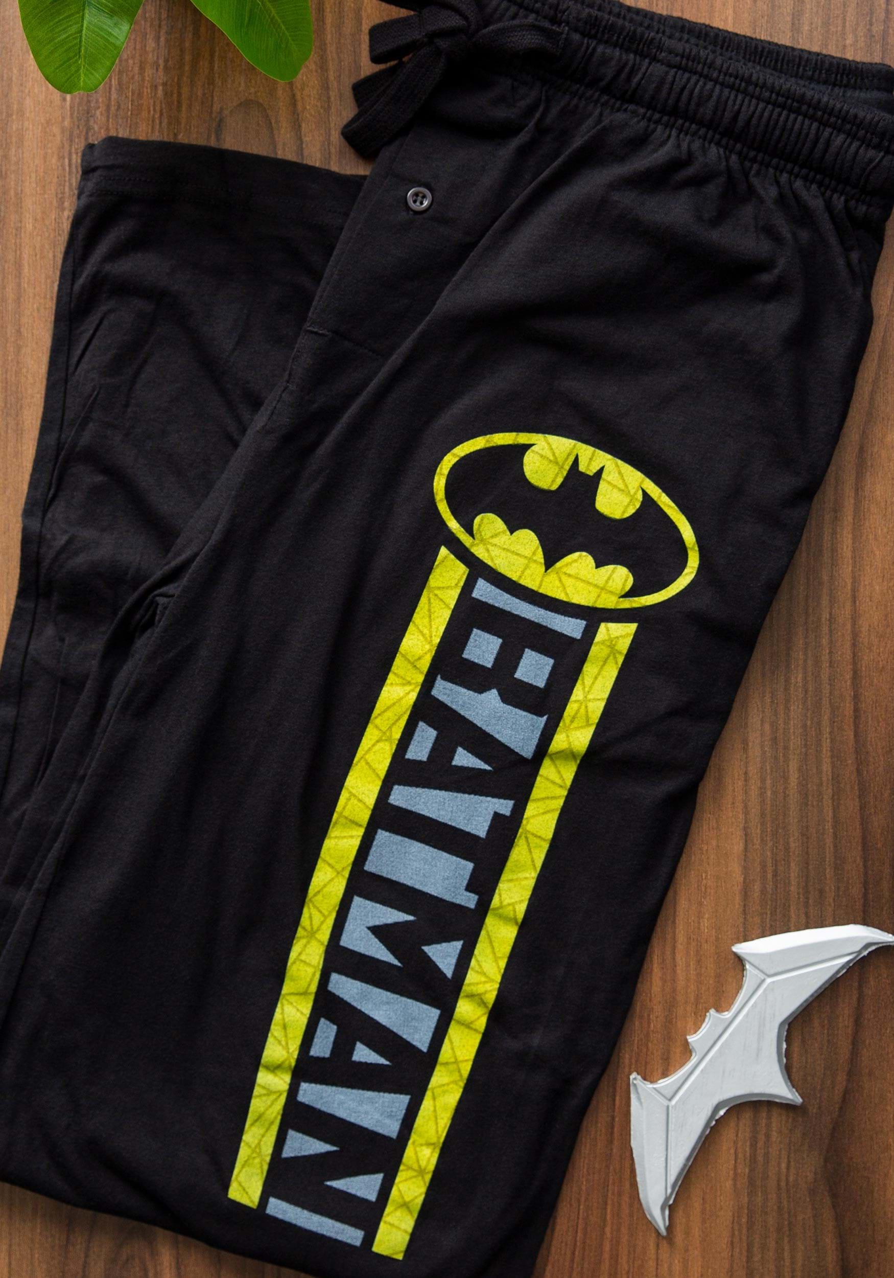 Batman Mens Stripe Sleep Pants