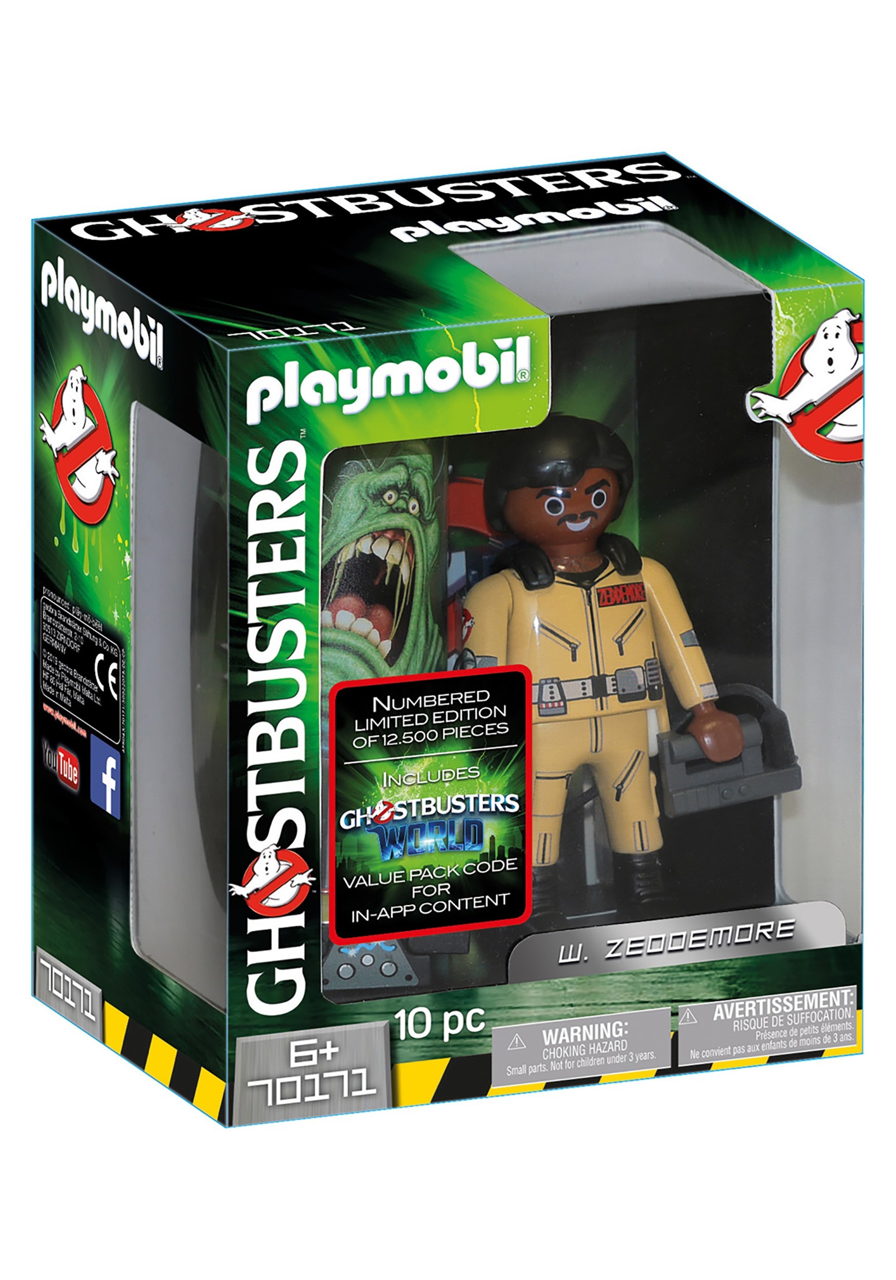Collectors Edition Playmobil Ghostbusters W. Zeddemore Figure