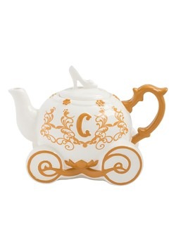 Disney Cinderella Carriage Sculpted Ceramic Teapot