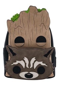 Pop! By Loungefly Marvel Groot and Rocket Mini Bac