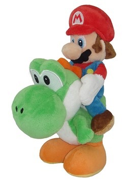 Mario Riding Yoshi 8" Plush