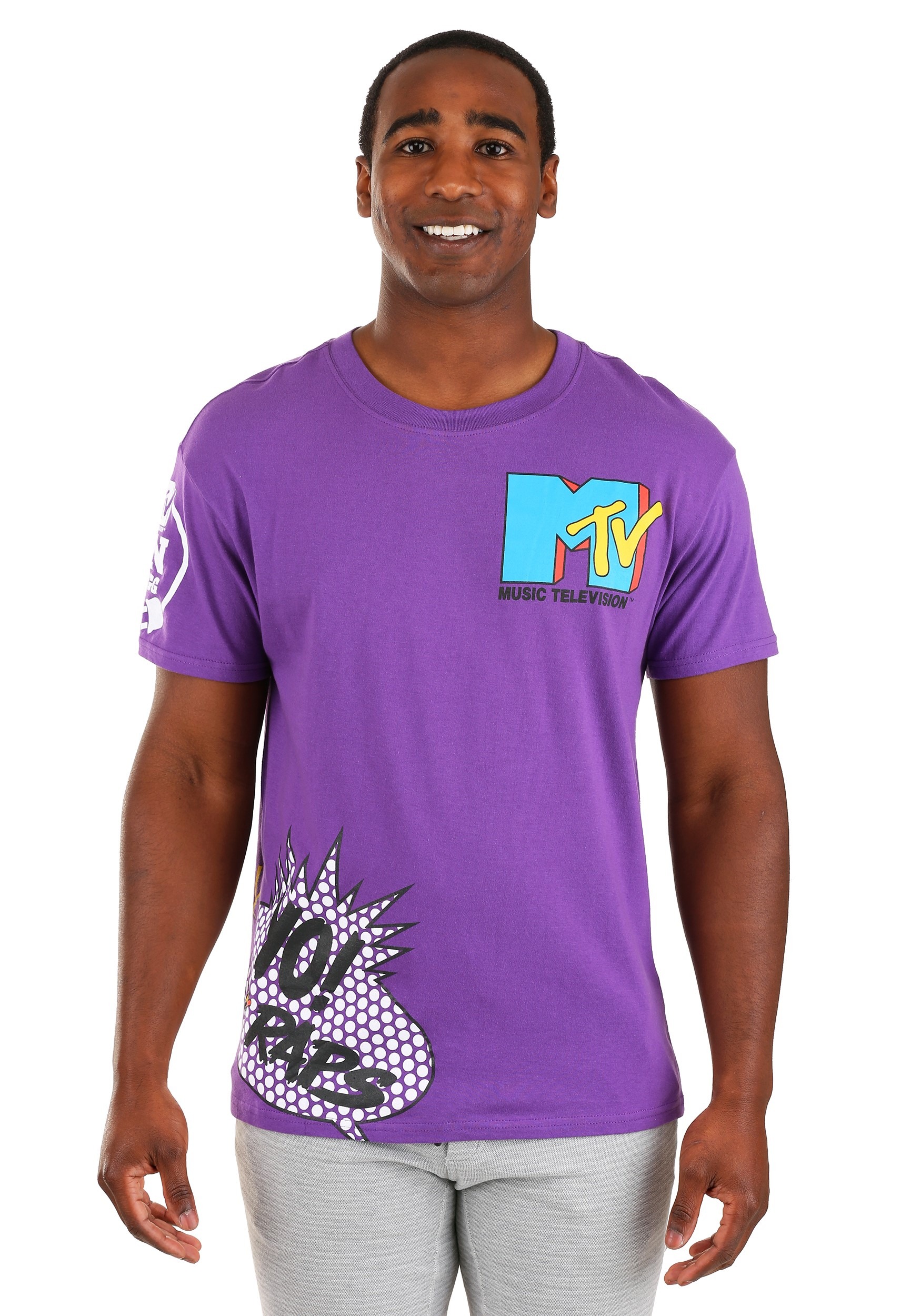 Purple Mens MTV Placement Tee