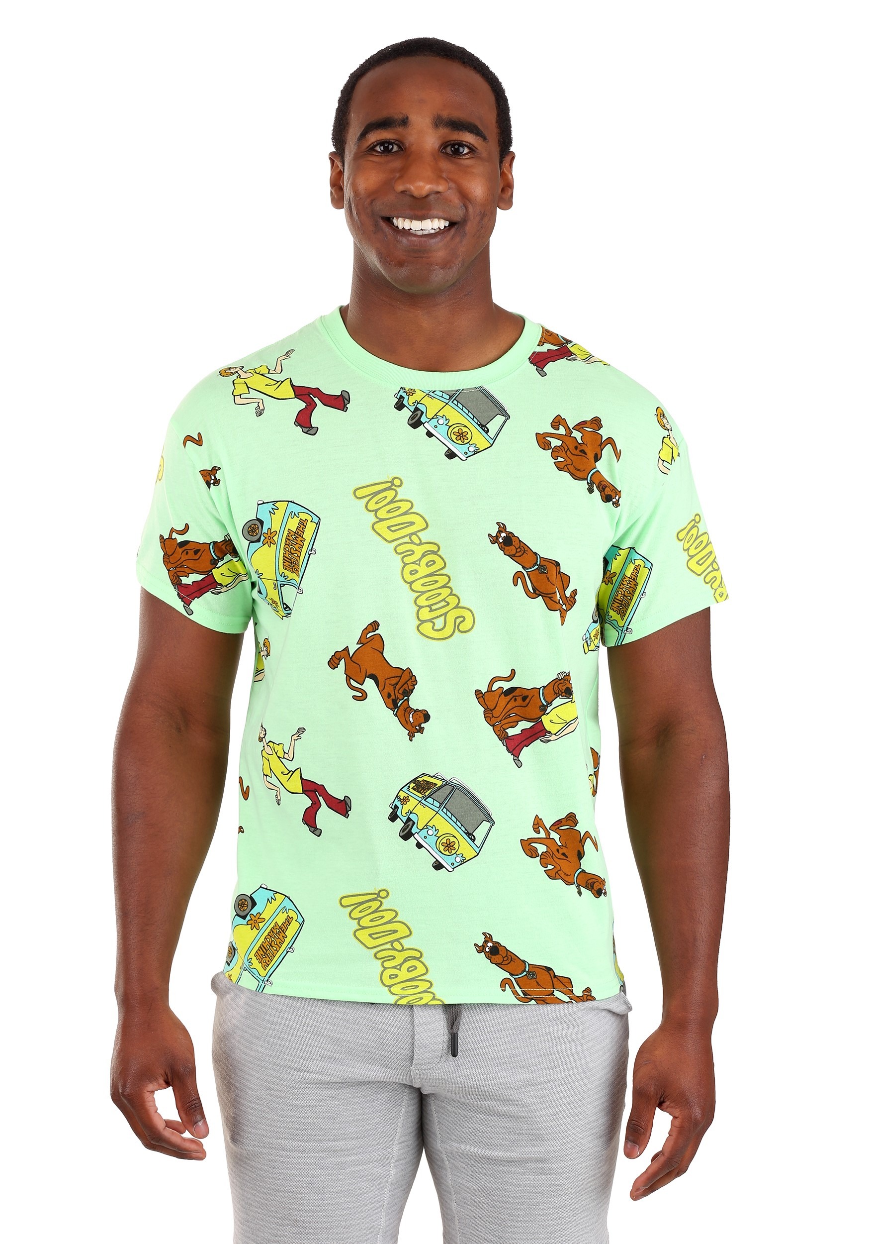 Scooby Doo All Over Print Mens  Tee