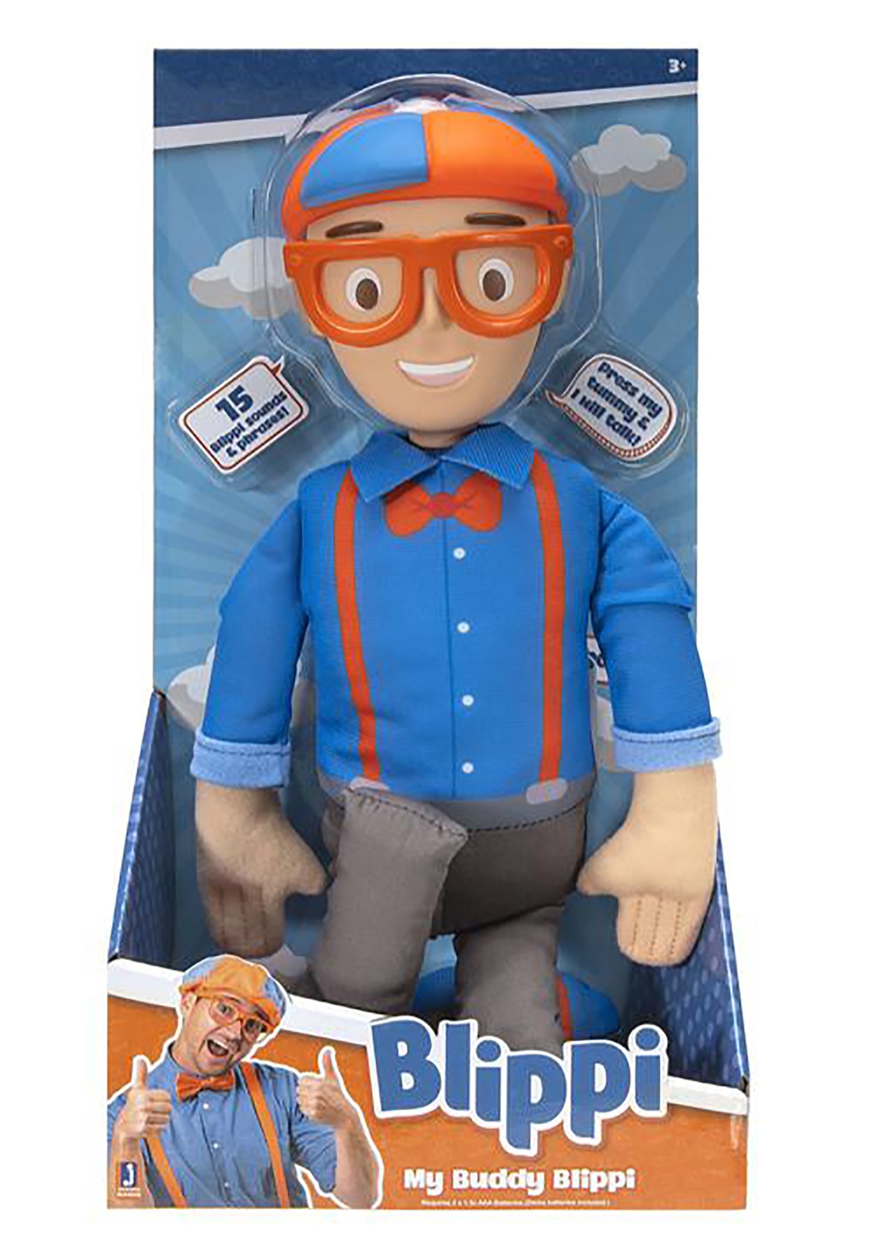 My Buddy Blippi Stuffed Toy Figure: Blippi Feature Figure