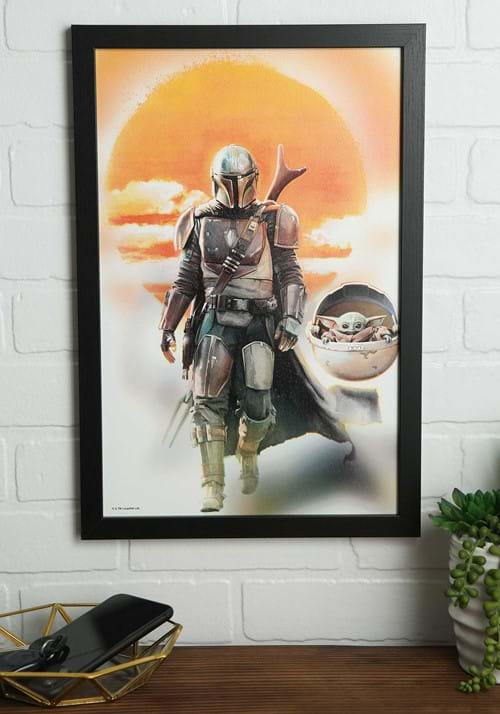 The Mandalorian - Mando & Yoda 11 x 17 Framed Print