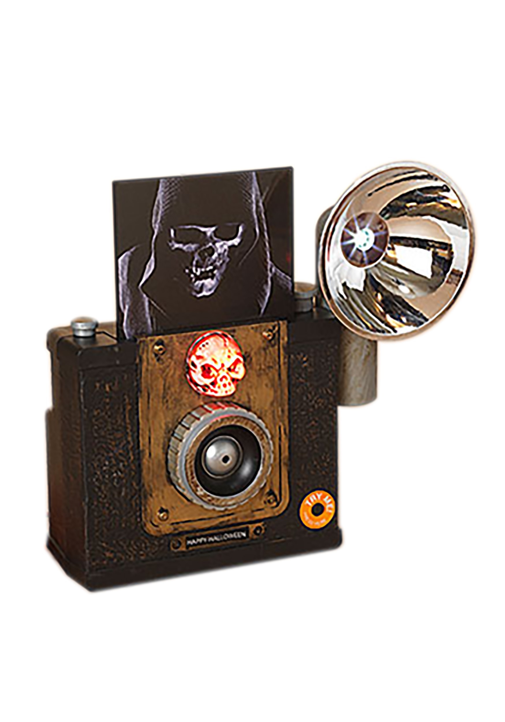 9.5 Inch Lighted Animated Halloween Camera with Sound