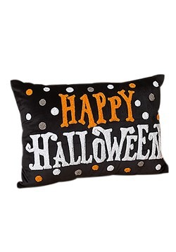 20" Fabric "Happy Halloween" Pillow