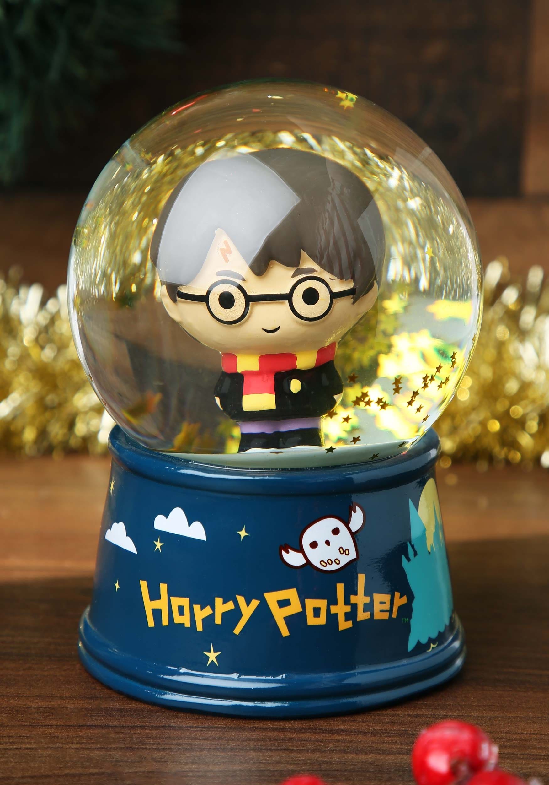 Large 6 Inch Harry Potter Chibi Castle Light Up Snow Globe Fandom Shop
