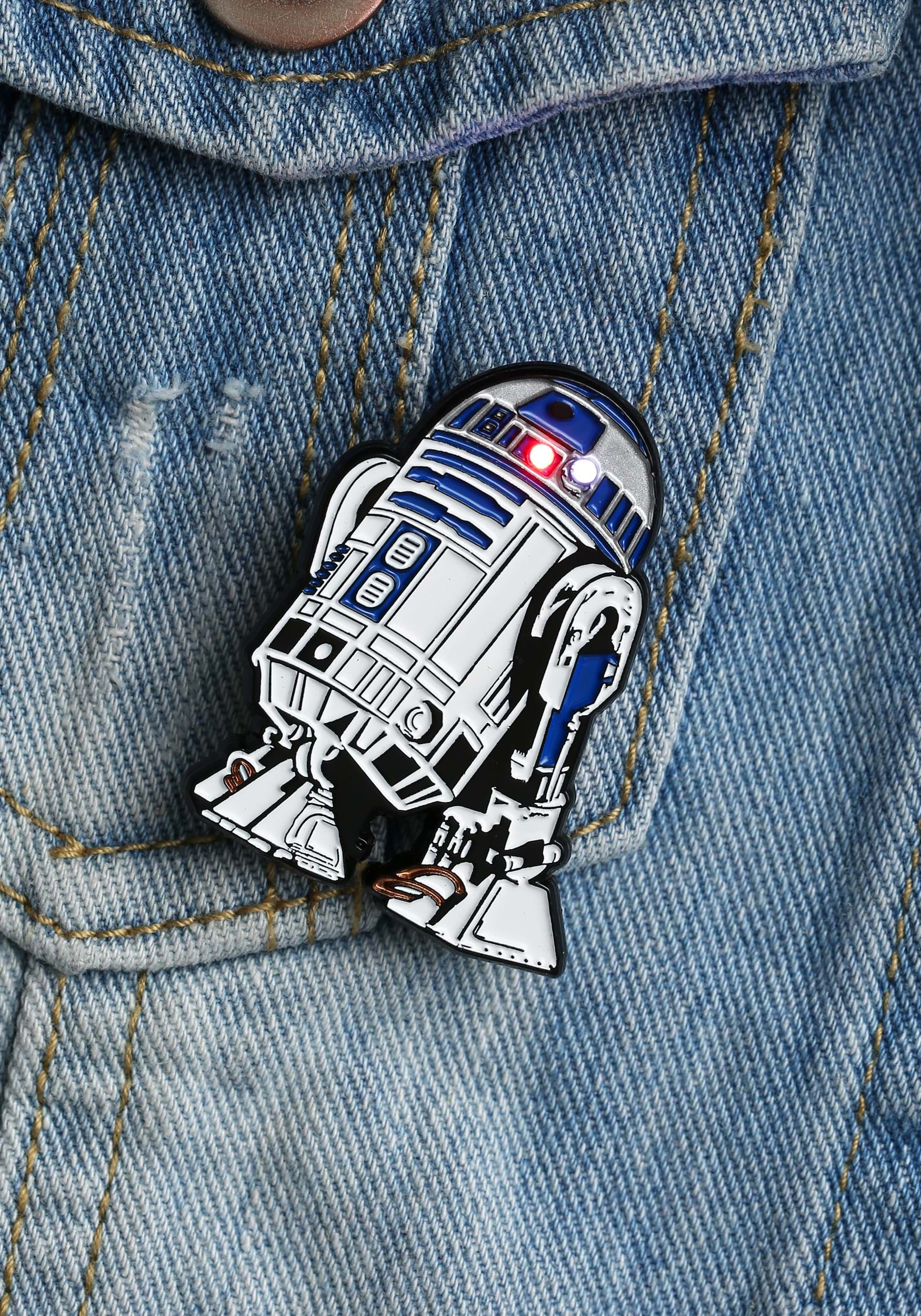 Star Wars R2-D2 Robot Droid White and Blue Belt
