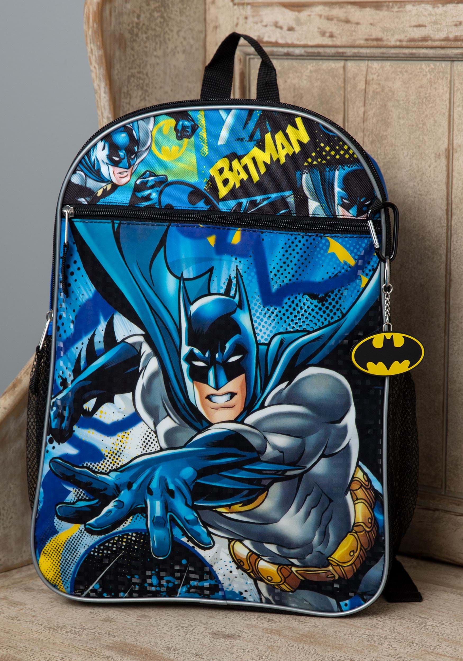 5 pc Batman/Batgirl Backpack Set