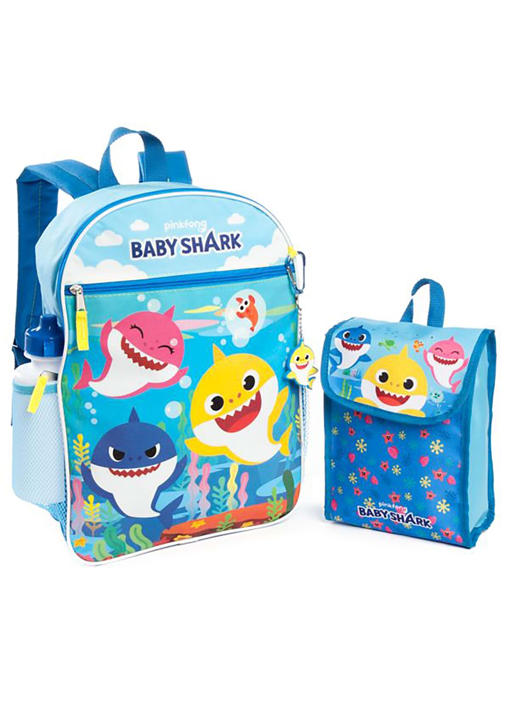 Baby Shark 5 PC Backpack Set for Kids