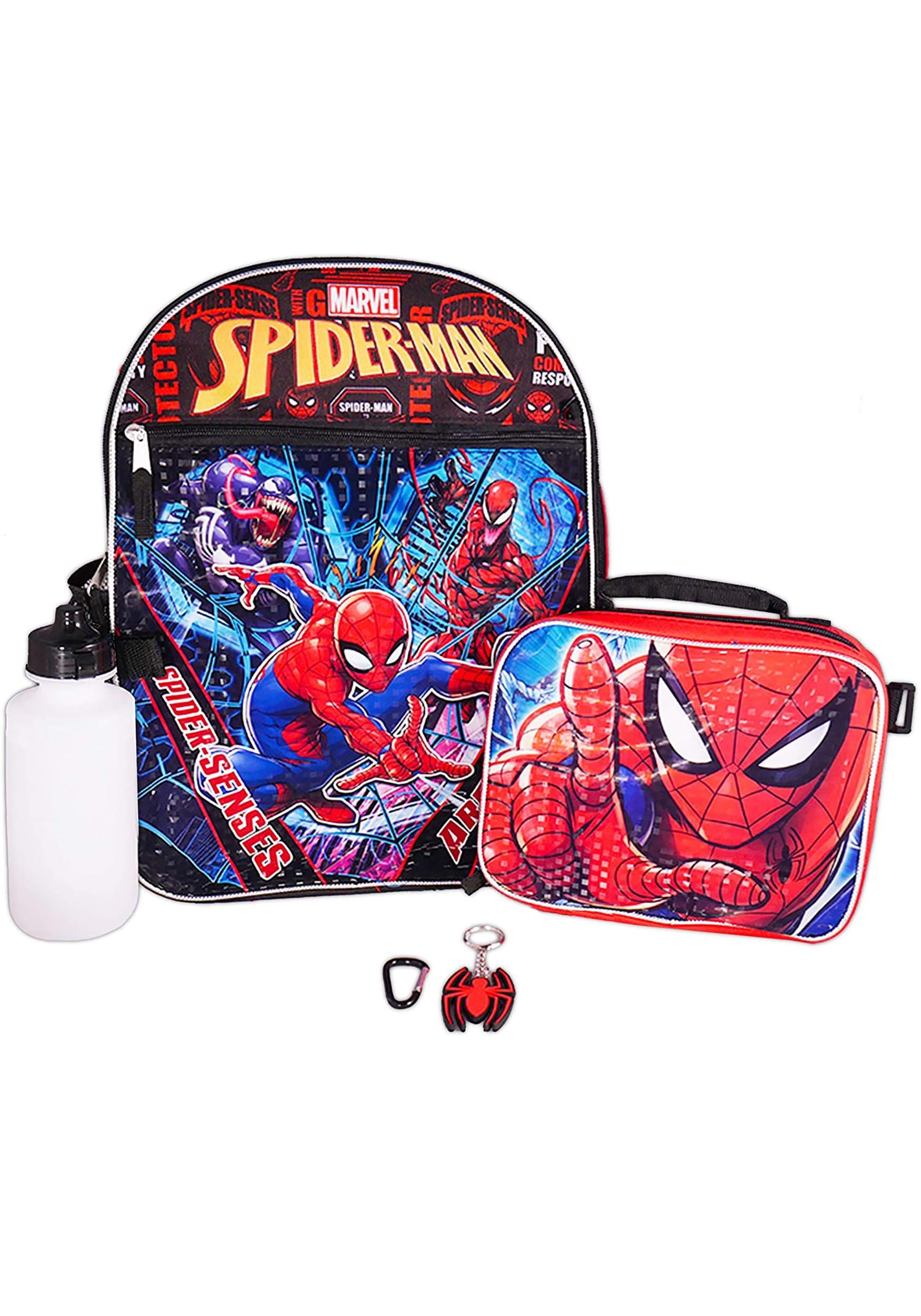 5 Piece Backpack Set Spider-Man