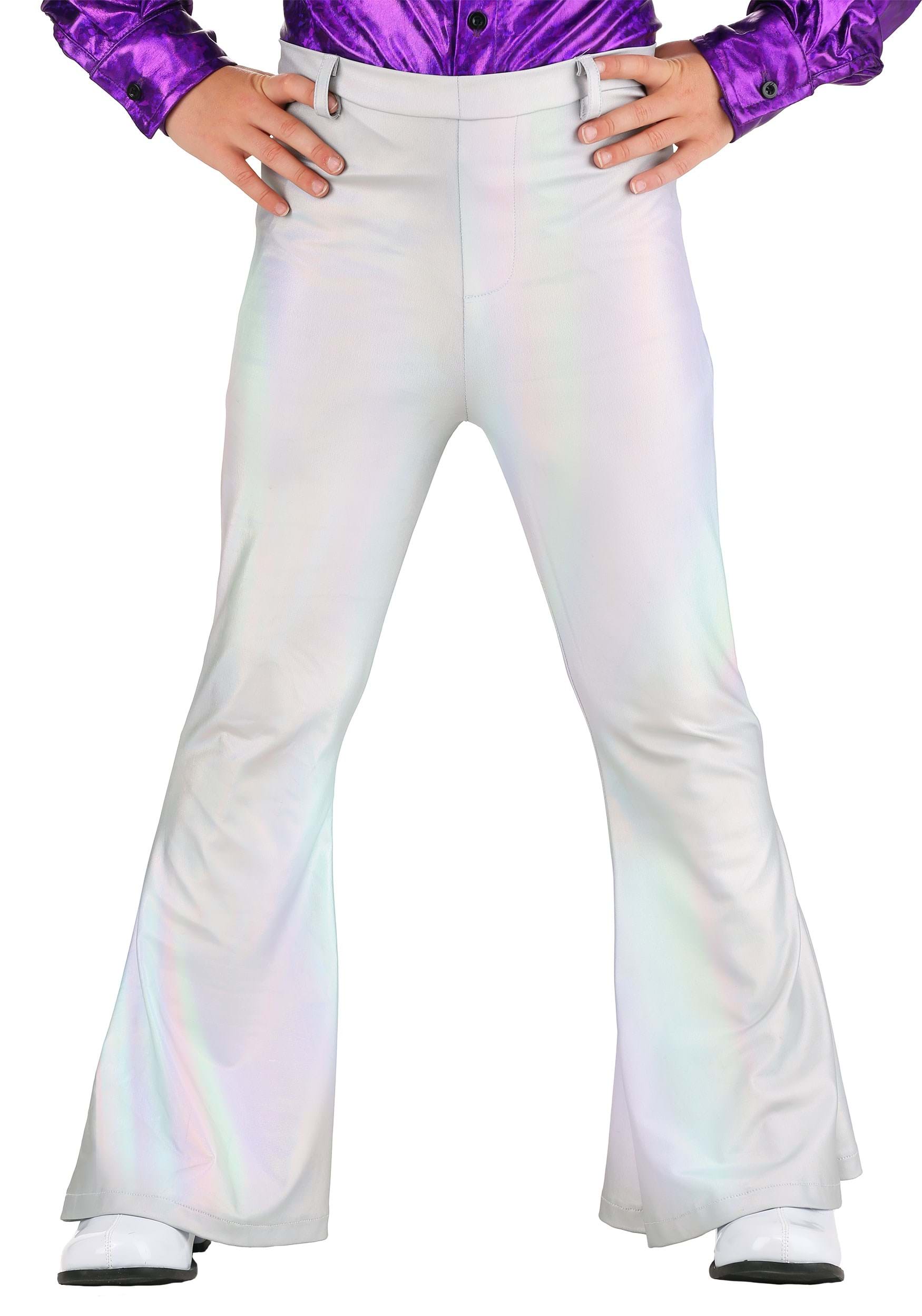 Photos - Fancy Dress FUN Costumes Holographic Disco Kid's Pants Gray FUN0711CH
