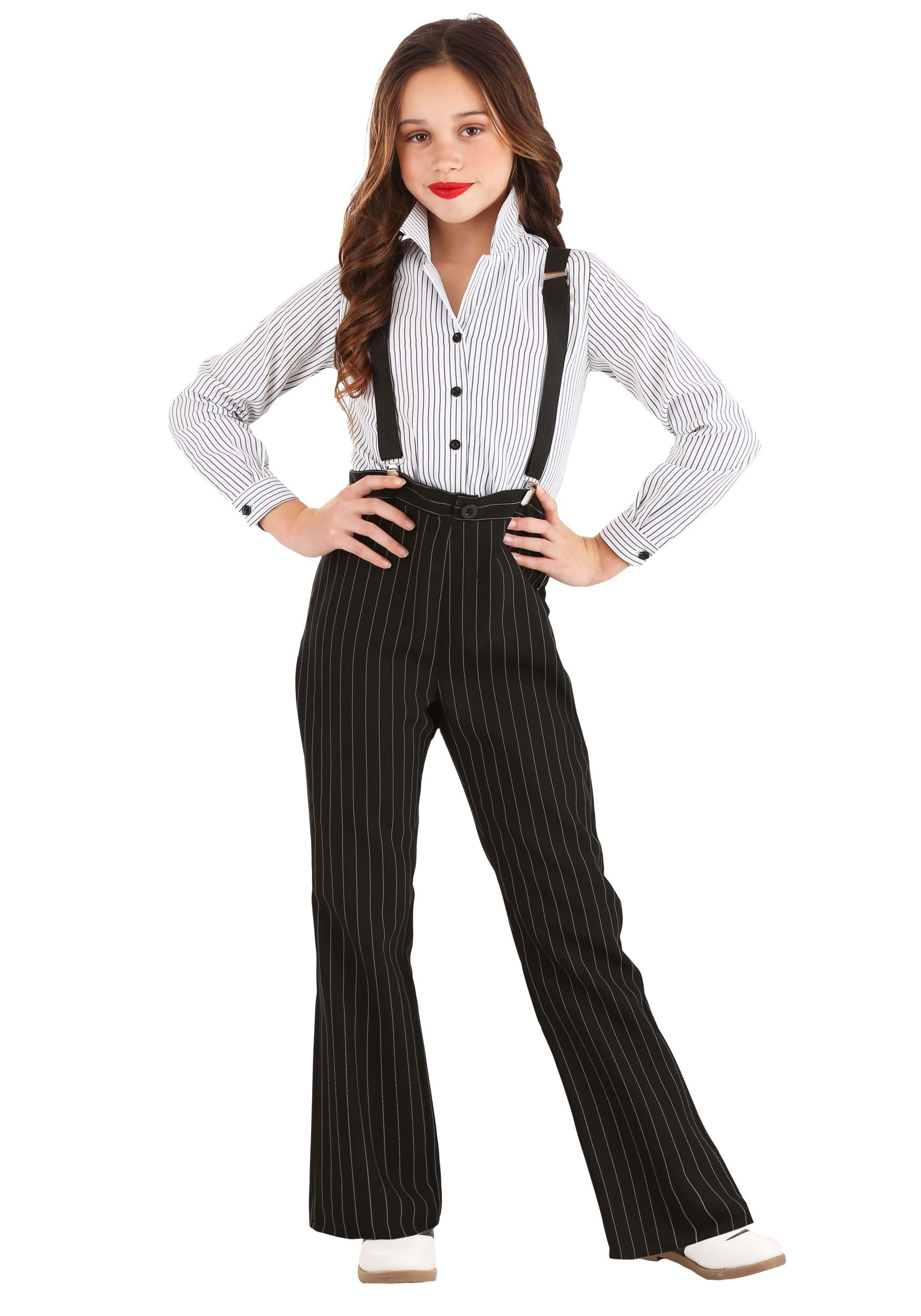 Photos - Fancy Dress A&D FUN Costumes Gangster Lady Girl's Costume | 1920s Costumes and Accessories 
