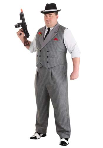 Men's Plus Size Ruthless Gangster Costume