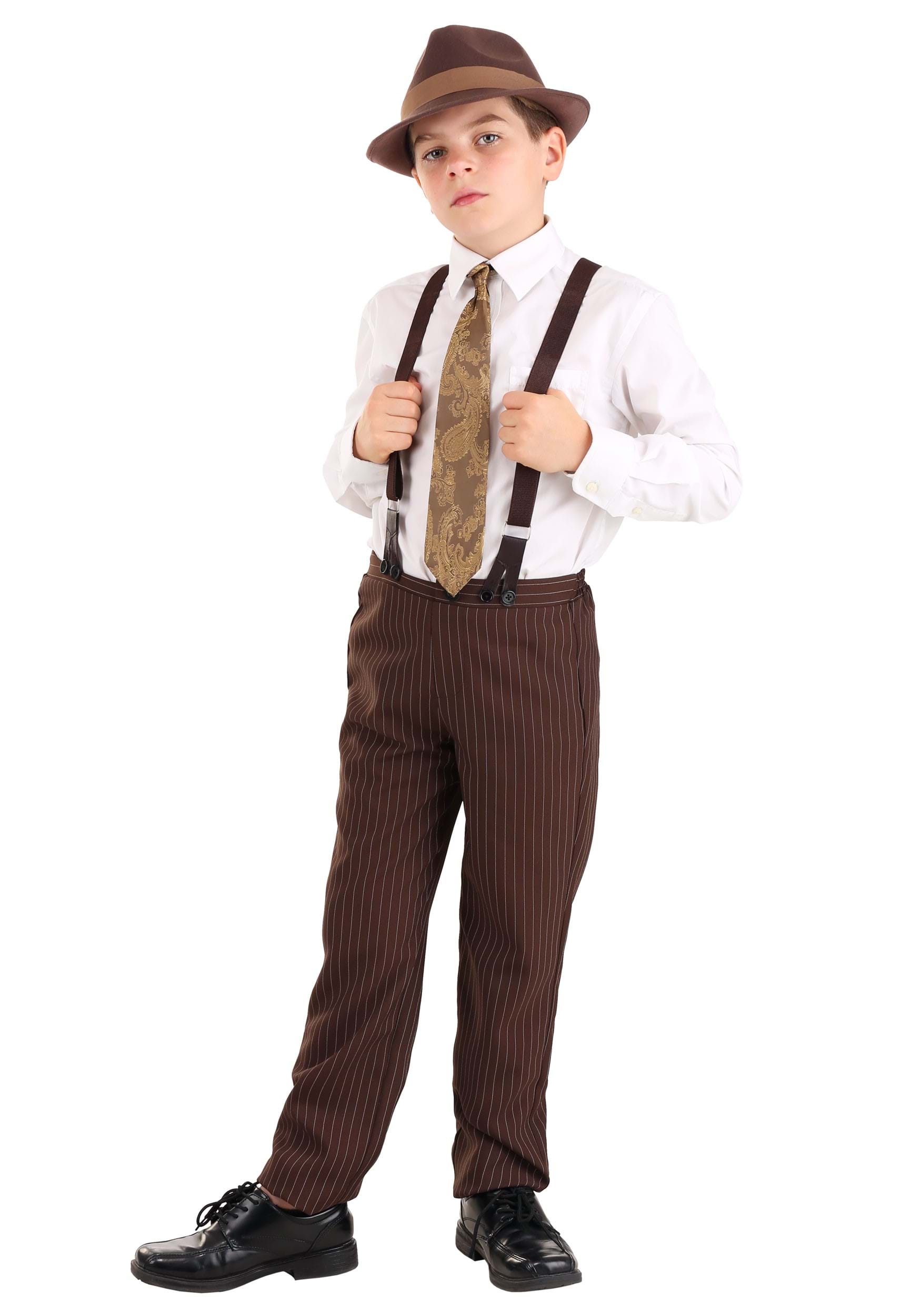 Photos - Fancy Dress FUN Costumes Kid's Clyde Robber Costume Brown FUN7044CH