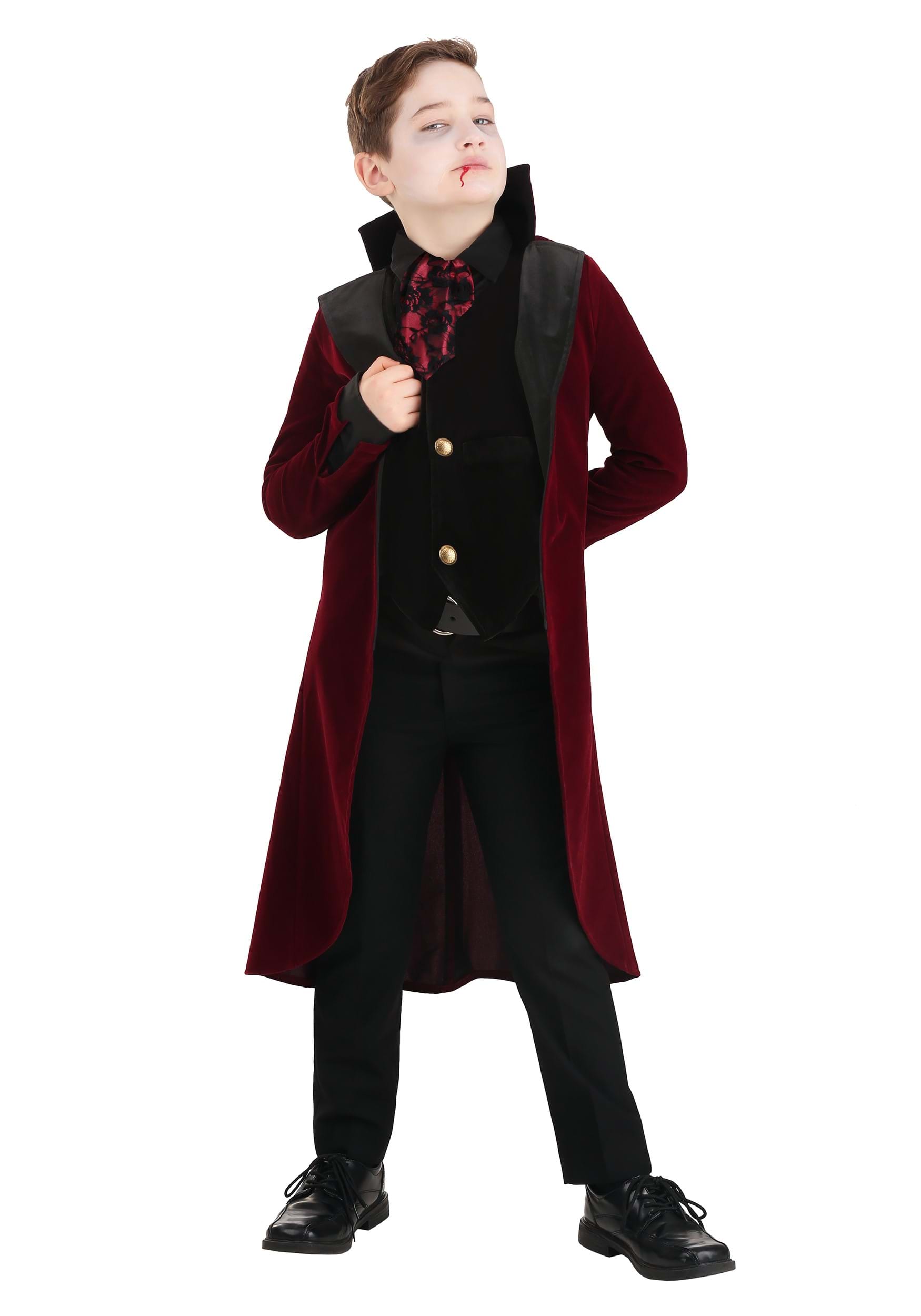 Photos - Fancy Dress FUN Costumes Dreadful Boy's Vampire Costume Black/Red FUN6871CH