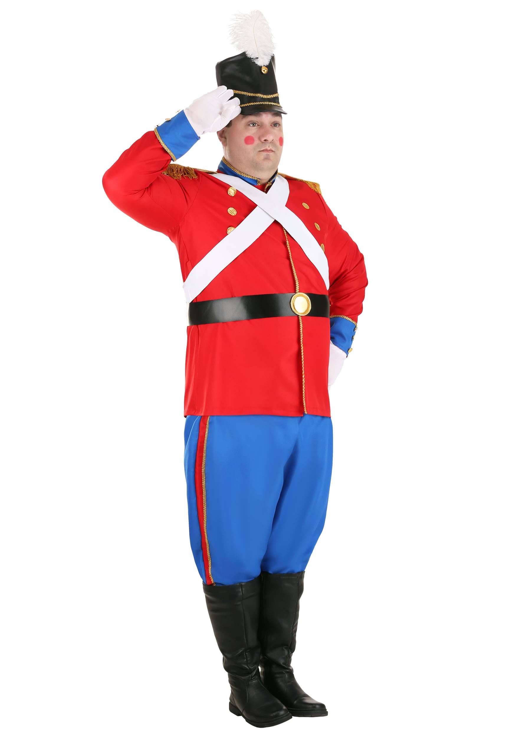 Plus Size Toy Soldier Costume for Men | Christmas Costumes