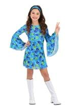 Girls Wild Flower 70s Disco Costume Dress