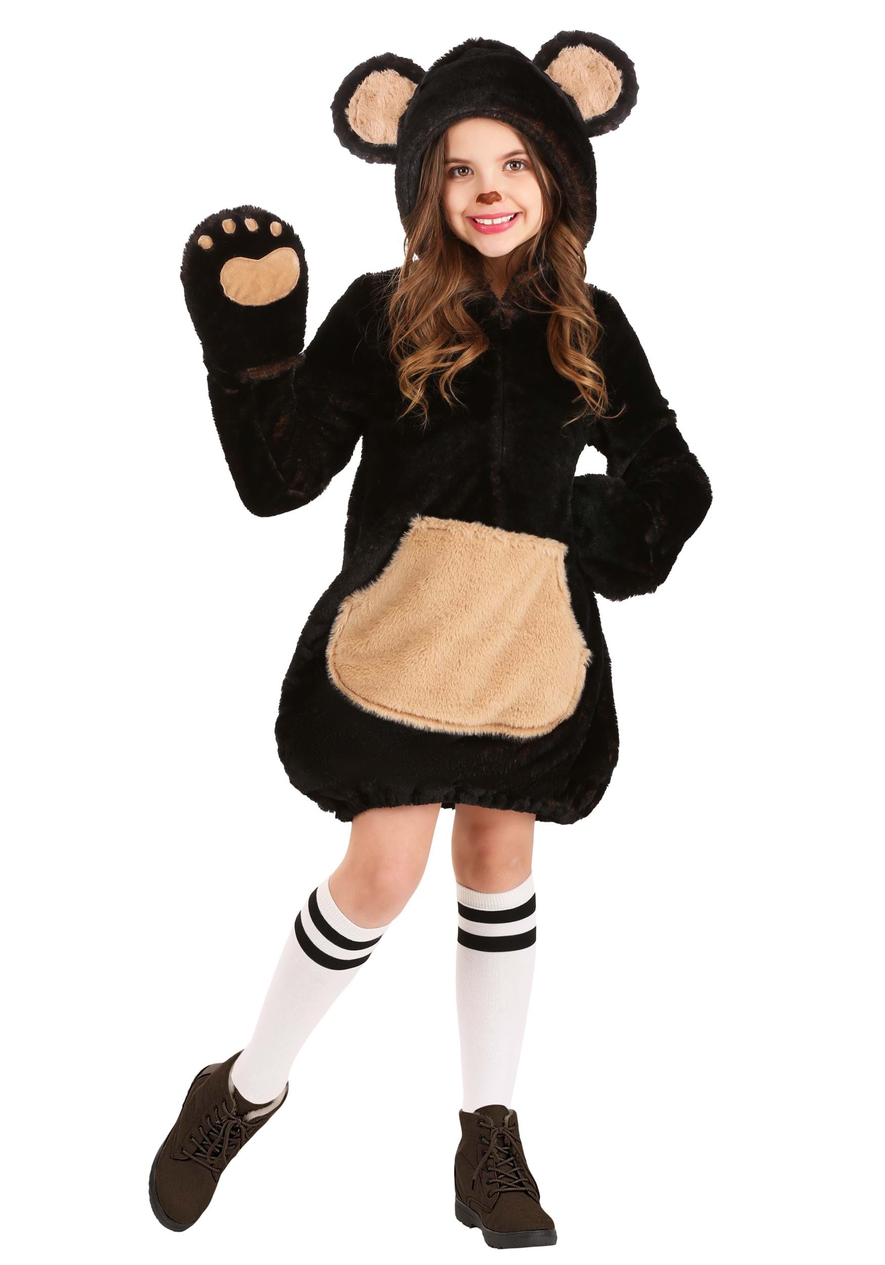 Exclusive Girls Cozy Brown Bear Costume | Bear Costumes